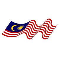 de flagga av malaysia. malaysiska flagga. bendera malaysia. foto