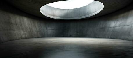 mörk interiör med abstrakt betong bakgrund i ing foto
