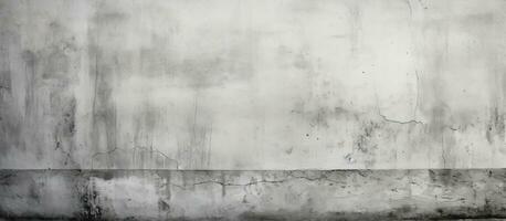 abstrakt vit bakgrund med en svart linje på en cement vägg foto