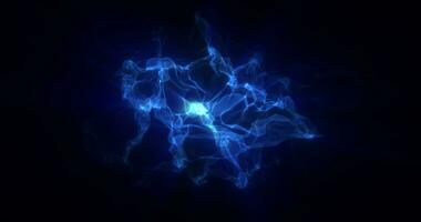 abstrakt blå energi magisk vågor lysande bakgrund foto