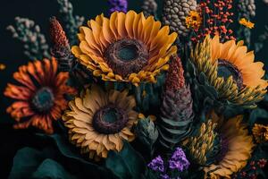 natur inspirerad blomma blomma baner för utomhus- evenemang generativ ai foto