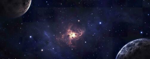 en Foto av mycket mörk starry natt Plats tagen från James webb Plats teleskop, natt himmel, mörk svart och mörk blå tona, nebulosa, ai generativ