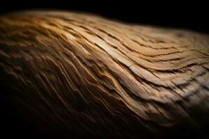 närbild av en slät trä- textur generativ ai foto