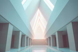 andlig minimalistisk arkitektur design Foto generativ ai