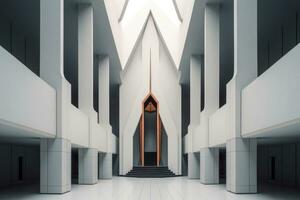 andlig minimalistisk arkitektur design Foto generativ ai