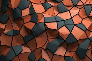 voronoi block mönster textur bakgrund generativ ai foto