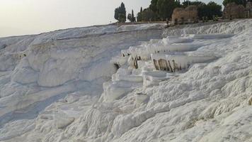 kalksten av pamukkale konsistens foto