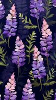 lavendel- blomma vatten Färg bakgrund tapet foto