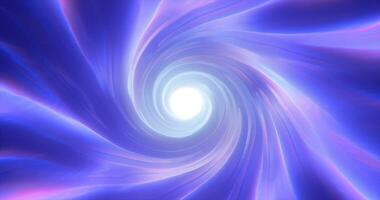 abstrakt lila blå tunnel vriden virvla runt av kosmisk hyperspace magisk ljus lysande trogen hi-tech med fläck och hastighet effekt bakgrund foto