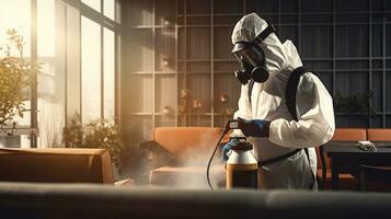 spray officer illustration foto