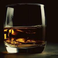 whisky tillverkad från malt och korn och produceras i skottland den där detta är de scotch whisky som är de mest populär whisky dryck. ai generativ foto