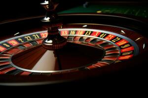 roulett tabell kasino spelande. generera ai foto