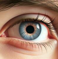 en Kontakt lins den där kan upptäcka, detektera öga sjukdomar., medicinsk stock bilder foto