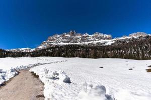 dolomiter av cortina d'ampezzo i övre valle del boite belluno Italien foto