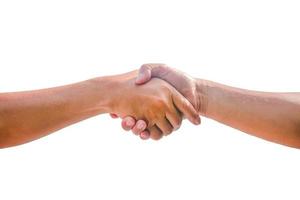 människor som skakar hand kommunicerar betydelsen av enhet affärssamarbete framgång lagarbete