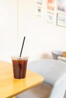 iced americano kaffe i café restaurang