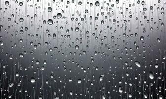 regn droppar på de fönster glas - ai genererad foto