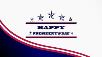 Lycklig presidentens dag amerikan flagga vit bakgrund design, baner, affisch, hälsning kort illustration. foto