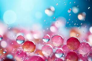 bubbla pop- i brusande soda dynamisk bakgrund med tömma Plats för text foto
