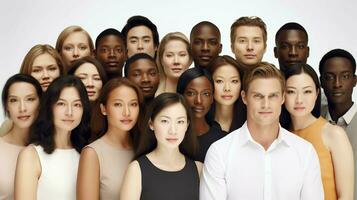 fattande mångfald och jämlikhet en porträtt av inklusive harmoni, enande människor av Allt bakgrunder foto