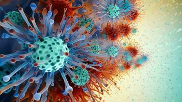 influensa vaccin forskning kaos ai genererad foto