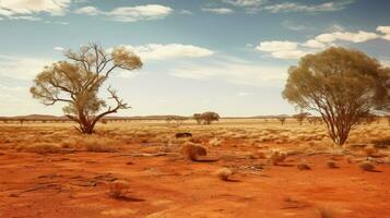 öken- söder australier vildmark ai genererad foto