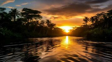 miljö peruvian amazon frodig ai genererad foto