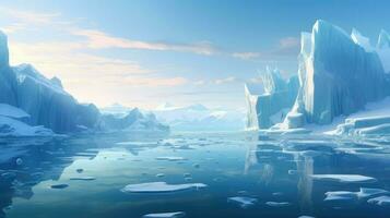 natur arktisk isberg massiv ai genererad foto