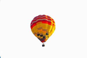 färgglad luftballong som flyger i årlig festival foto
