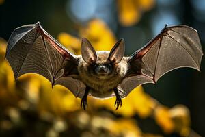 sällsynt fladdermus arter i naturlig livsmiljö länkad till framväxande virus foto