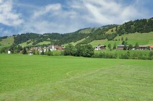 schattwald i tannheimer tal, tirol, Österrike foto