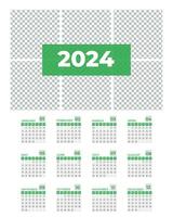 2024 claendar design mall foto