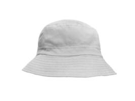 vit hink hatt isolerat på vit bakgrund foto