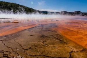 storslagen prismatisk vår i Yellowstone nationalpark foto