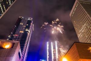 stora folkmassor samlades för att fira första natten på nyåret i Charlotte NC foto