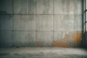 bred betong bakgrund vägg textur för komponera. ai genererad foto