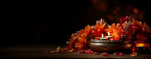 ljus dekoration för diwali Semester foto