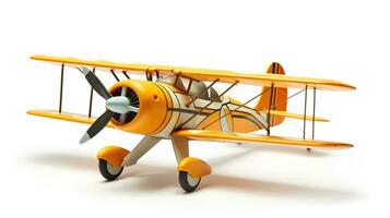 visning en 3d miniatyr- ultralätt flygplan. generativ ai foto