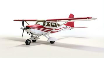 visning en 3d miniatyr- cessna 172. generativ ai foto