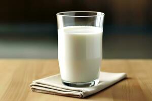 flaskor av mjölk ai genererad foto