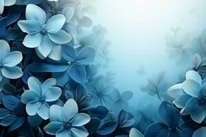 fängslande blå blomma bakgrunder, en Galleri av fantastisk naturlig elegans ai genererad foto