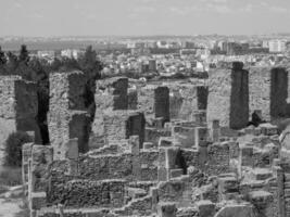 de gammal stad av tunis foto