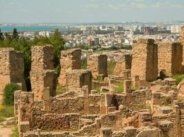 tunis stad i tunisien foto