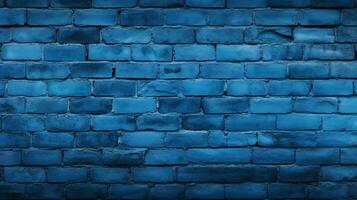 blå tegel vägg bakgrund med riklig kopia Plats för din kreativ projekt foto