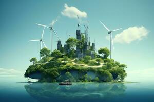 grön energi hållbarhet, generativ ai foto