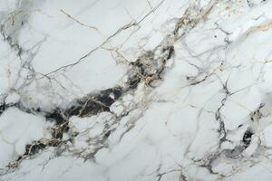 top-down Foto av vit marmor textur, generativ ai