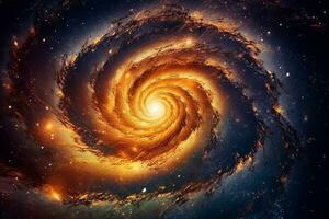 abstrakt spiral galax.generativ ai. foto