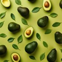 grön och gul avokado bakgrund foto
