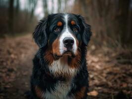 Berner berg hund skapas med generativ ai teknologi foto