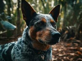 australier nötkreatur hund skapas med generativ ai teknologi foto